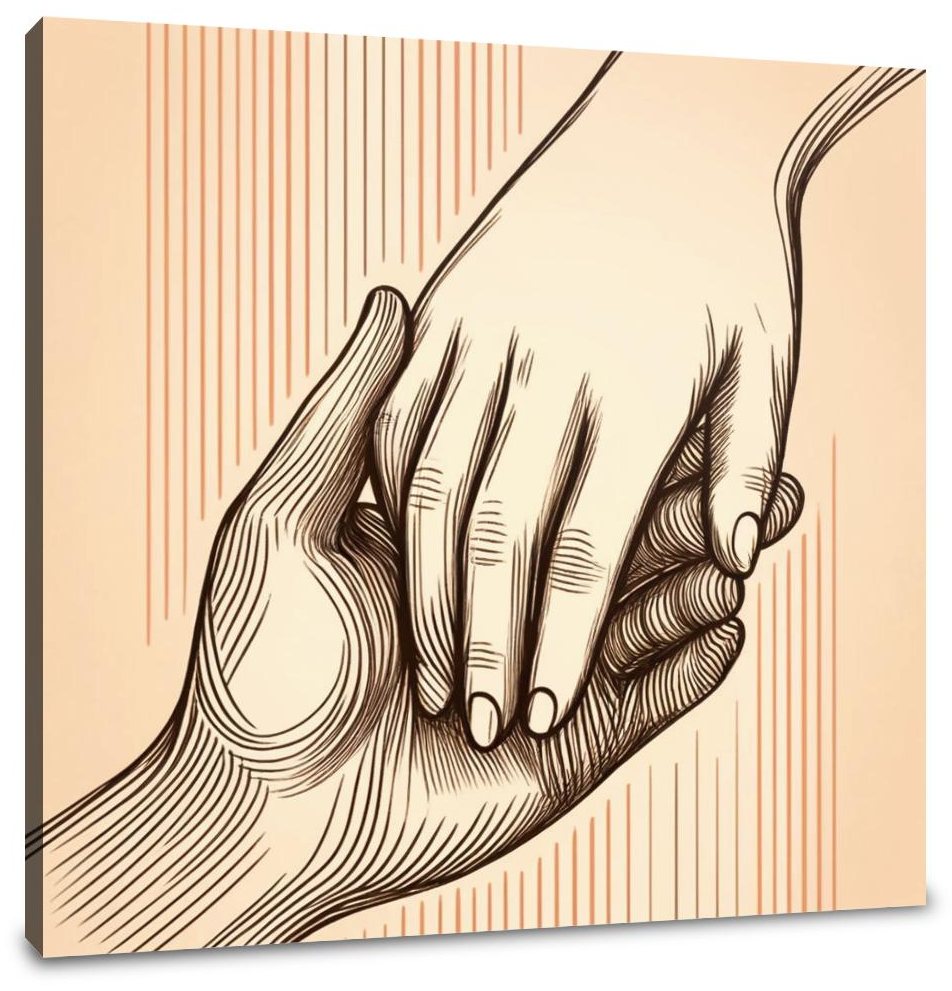 Connected Hands Canvas