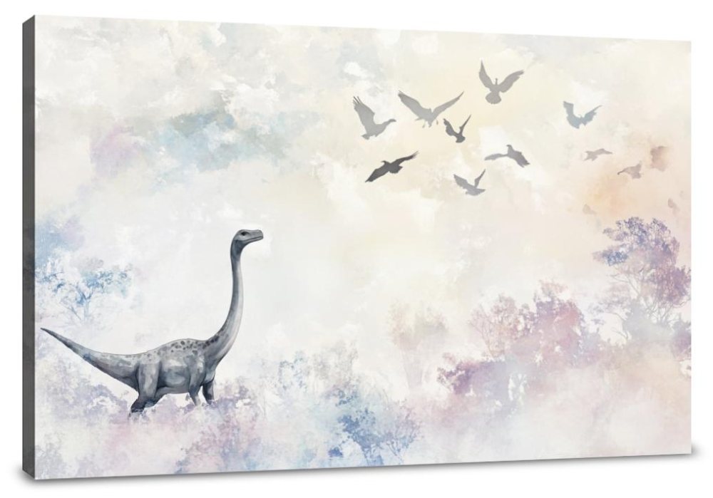 Dinosaur's Skyward Dream Canvas