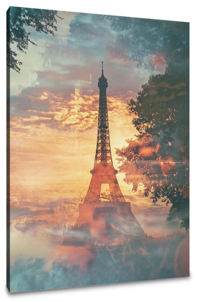 Parisian Dawn Chaos Canvas