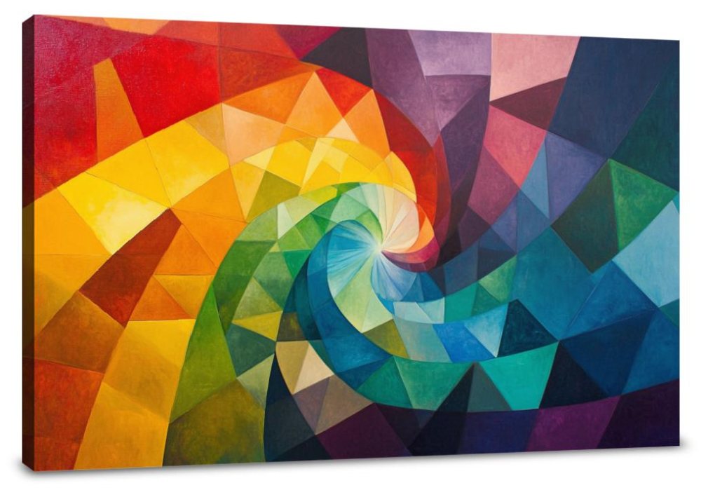 Rainbow Vortex Canvas