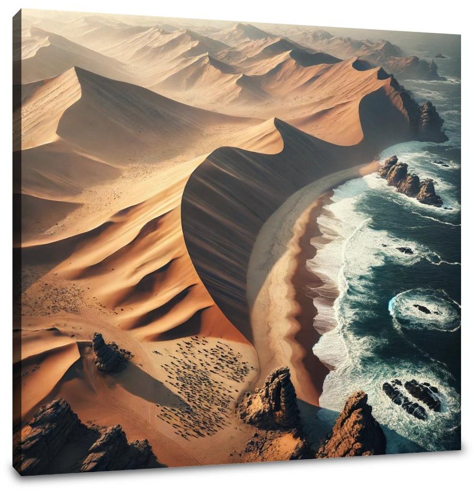 Desert Meets Ocean Canvas