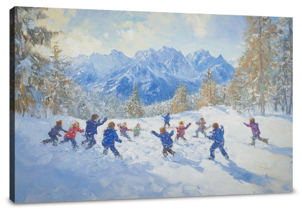 Snowball Showdown Canvas