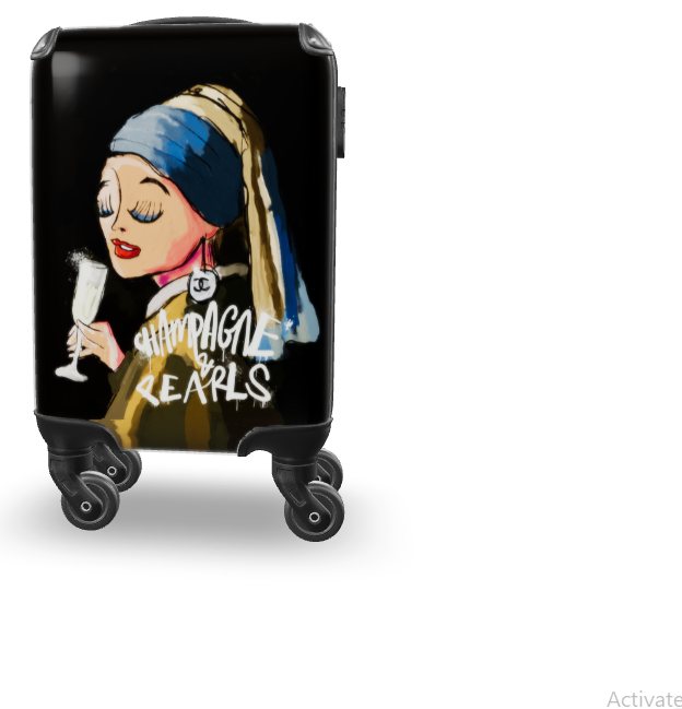 Amsterdam Travel. Ajax Art suitcase