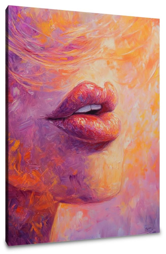 Passionate Lips Canvas