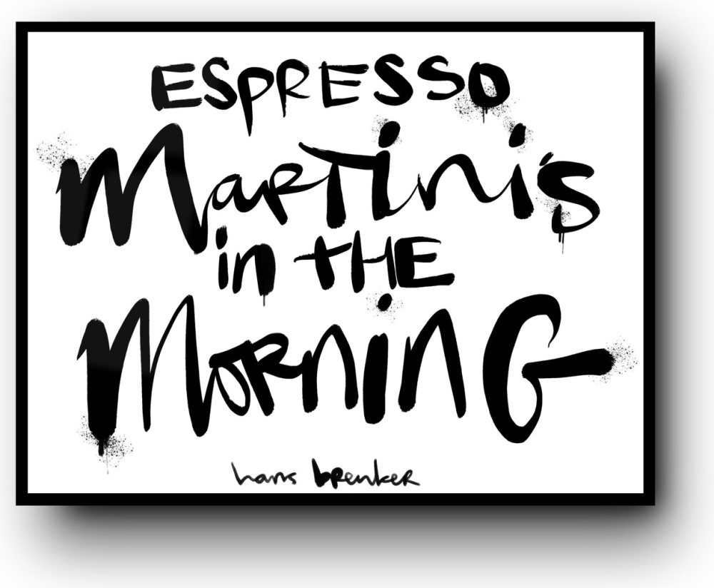 Espresso martini's in the morning