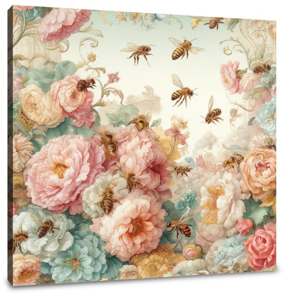 Victorian Bee Garden Canvas