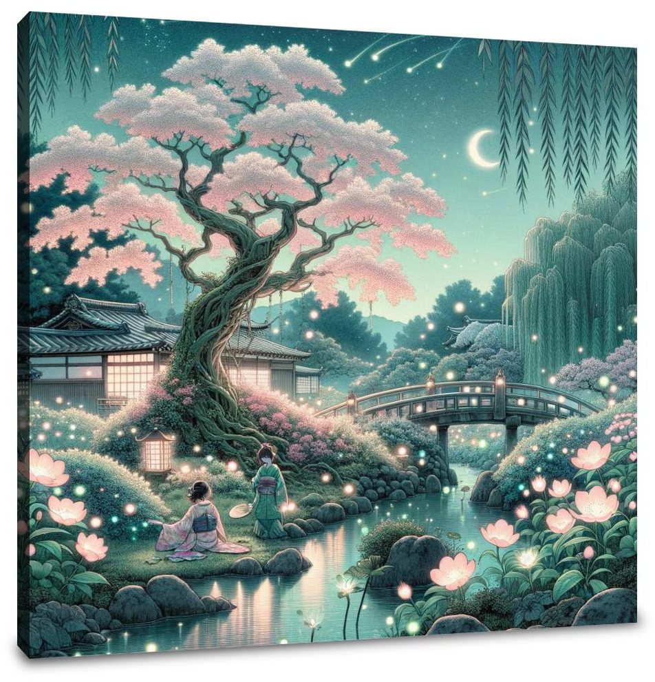 Enchanted Blossom Retreat Canvas