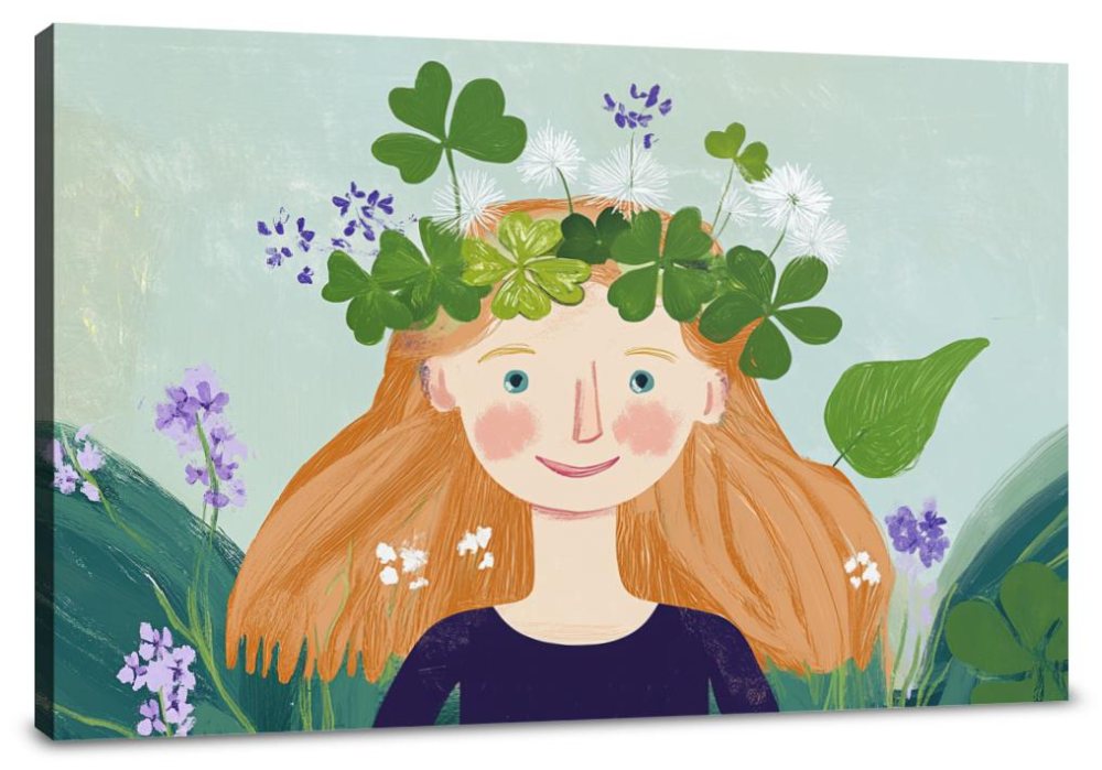 Clover Joy Illustration Canvas