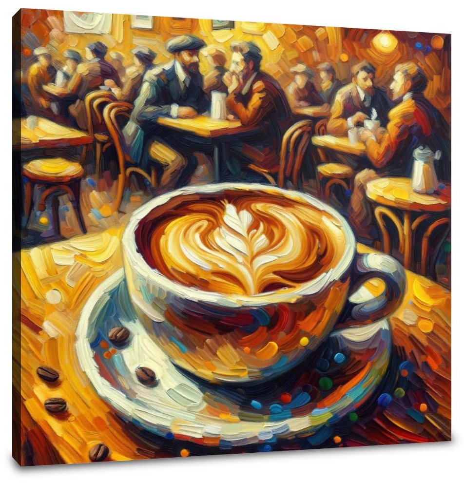 Enchanted Café Cappuccino Canvas