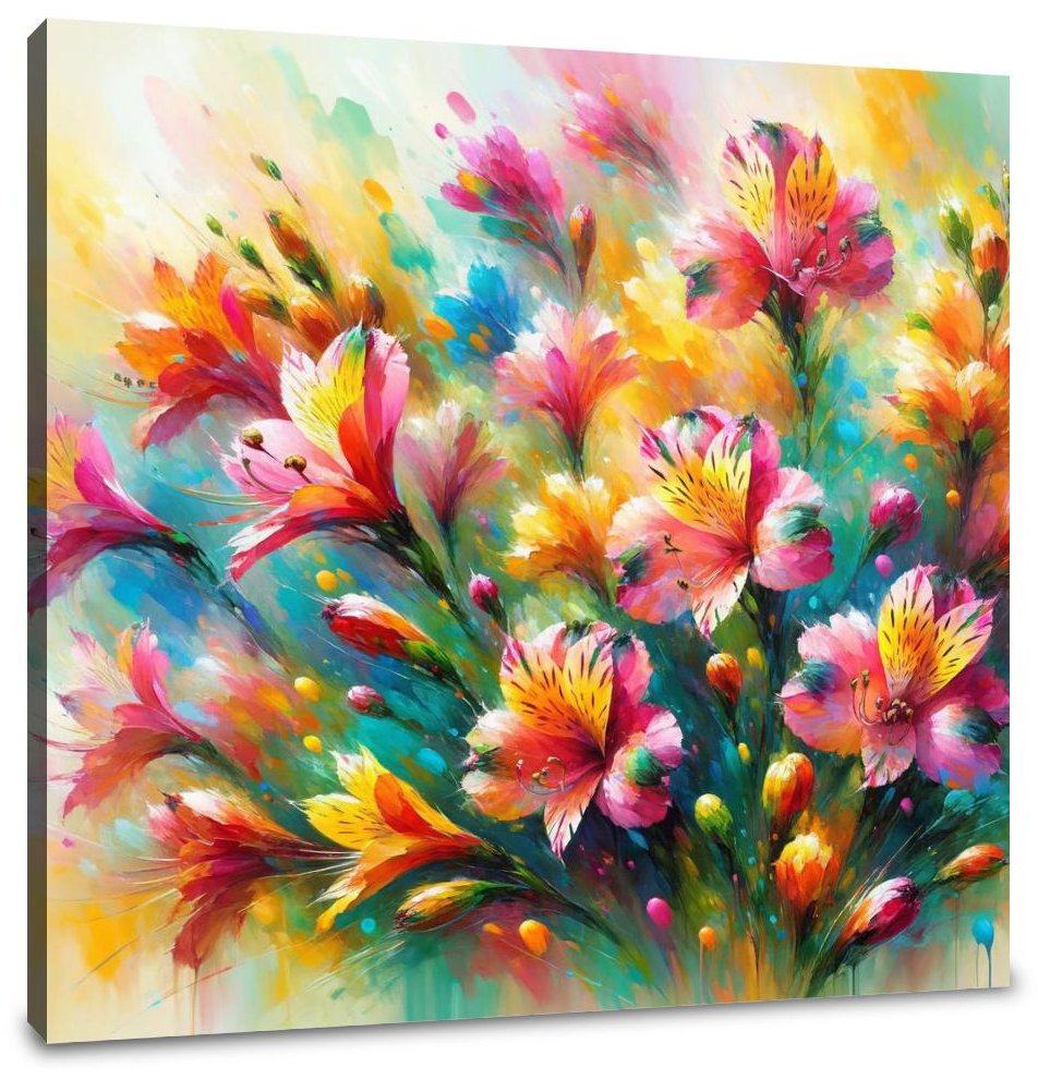 Alstroemeria's Dance Canvas