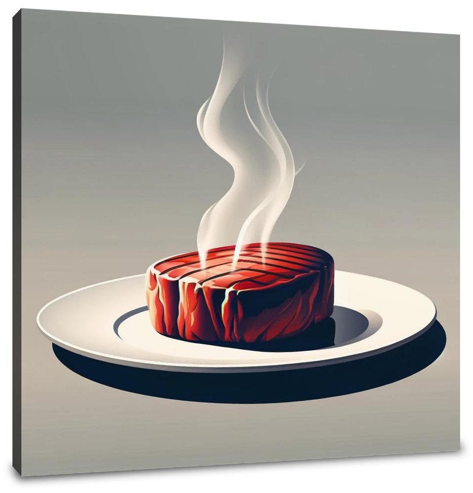 Sizzling Steak Serenity Canvas
