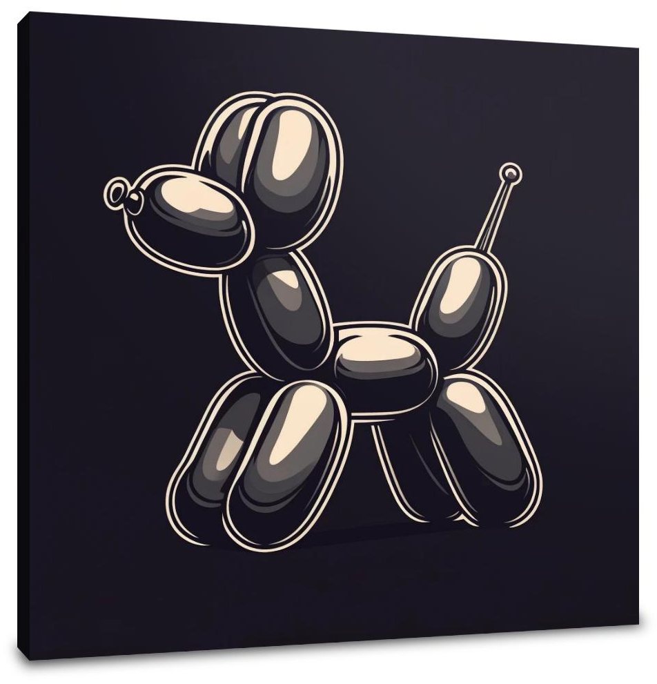 Whimsical Balloon Dog Canvas