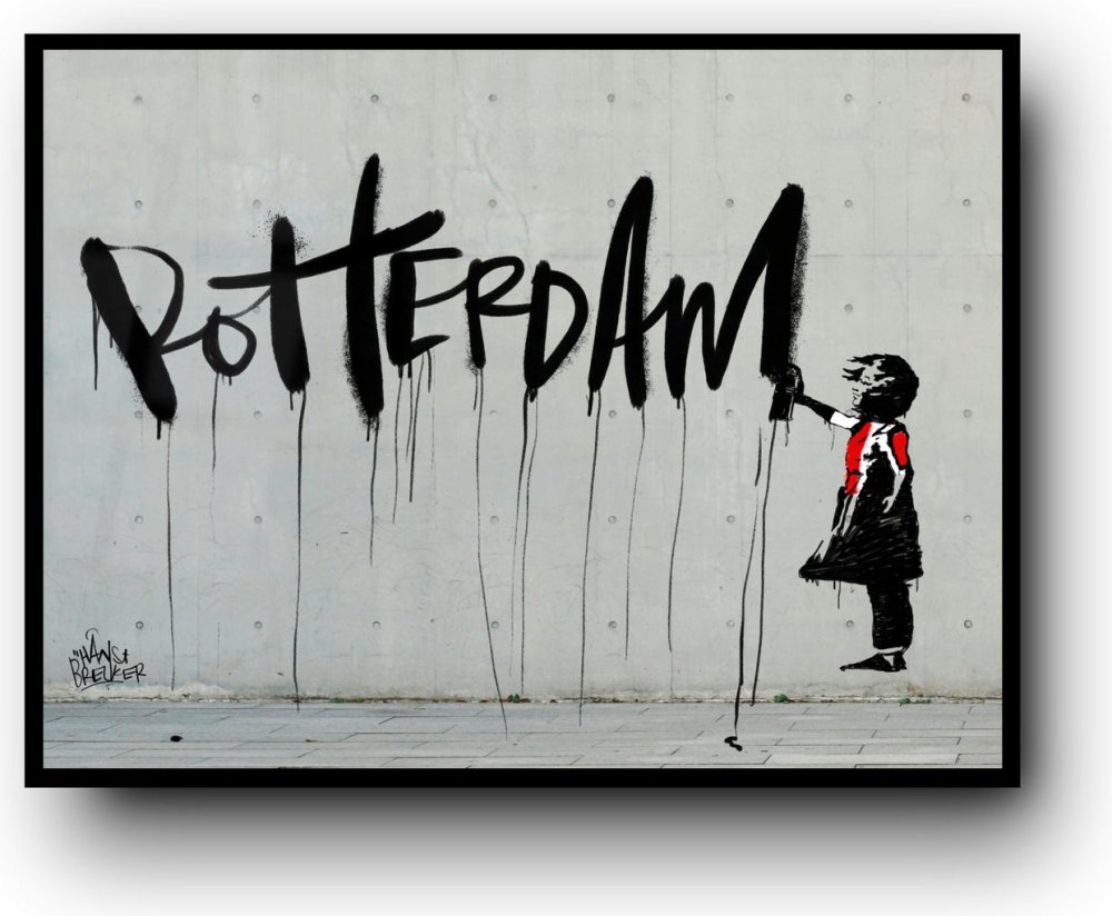 Spray Can Girl Rotterdam