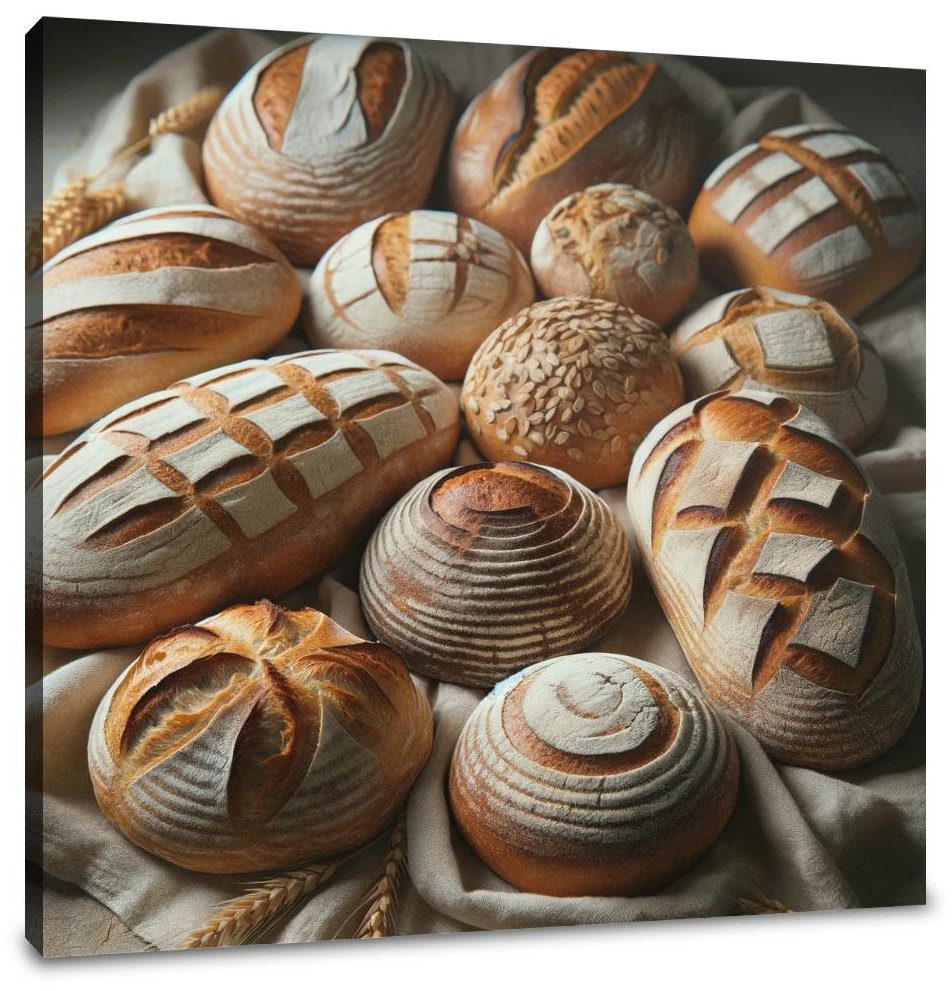 Artisan Bread Array Canvas