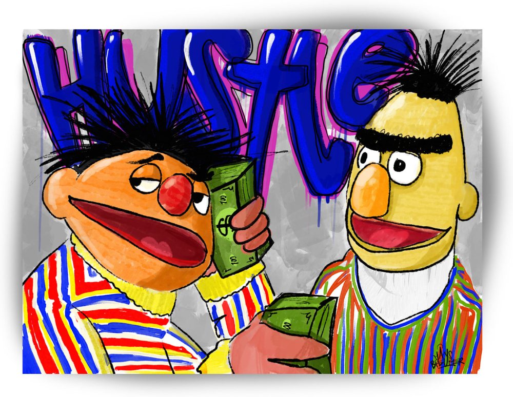 Bernie Semamstraat life, Hustle. Bert and Ernie inspired.