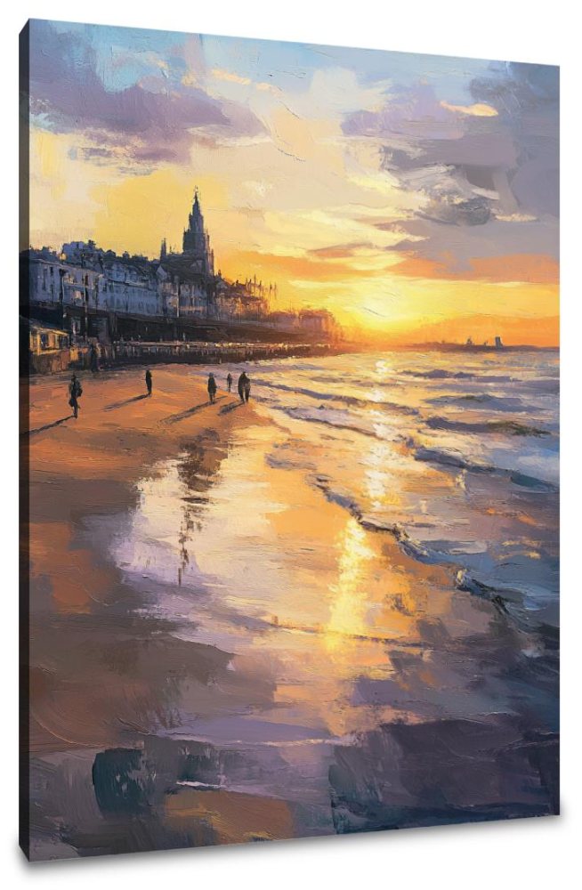 Nostalgic Aberdeen Sunset Canvas