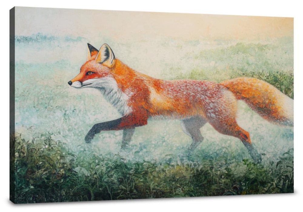 Red Fox Dawn Canvas