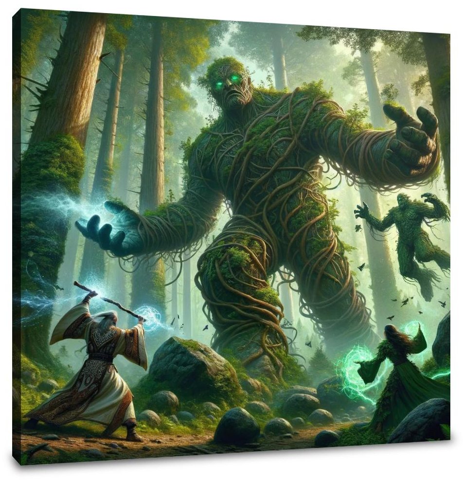 Forest Guardians' Standoff Canvas