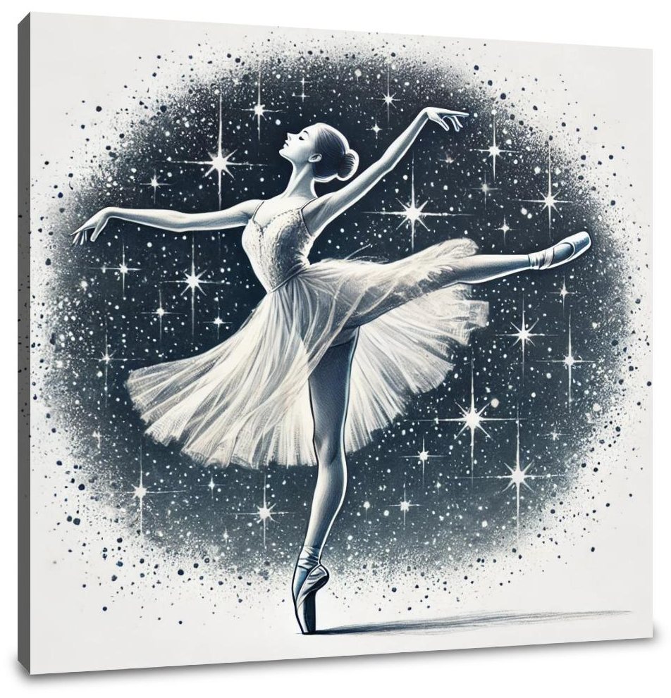 Starry Night Ballerina Canvas