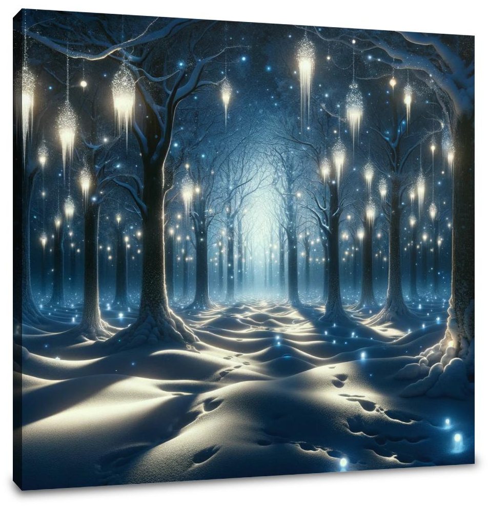 Luminous Winter Fantasy Canvas