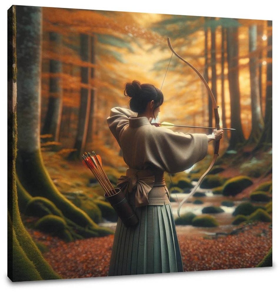 Kyudo Autumn Focus Canvas