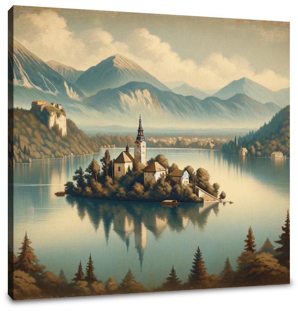 Lake Bled Nostalgia Canvas
