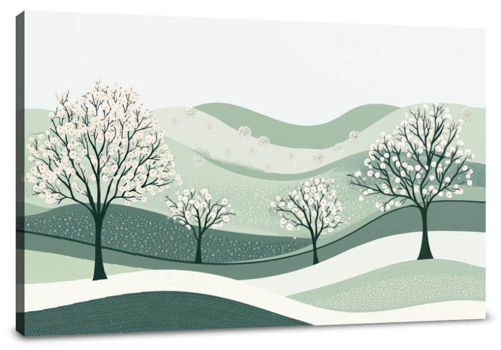 Blooming Trees Canvas