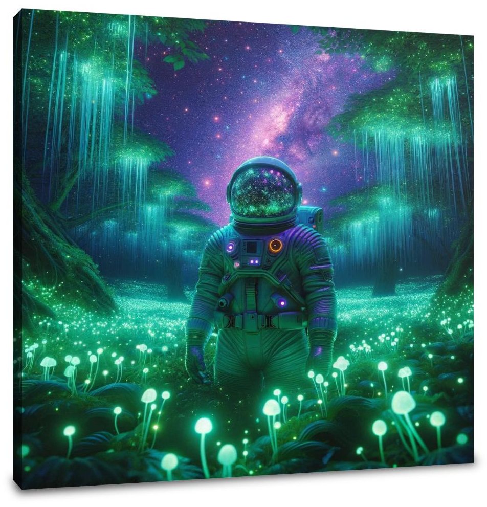 Cosmic Jungle Canvas