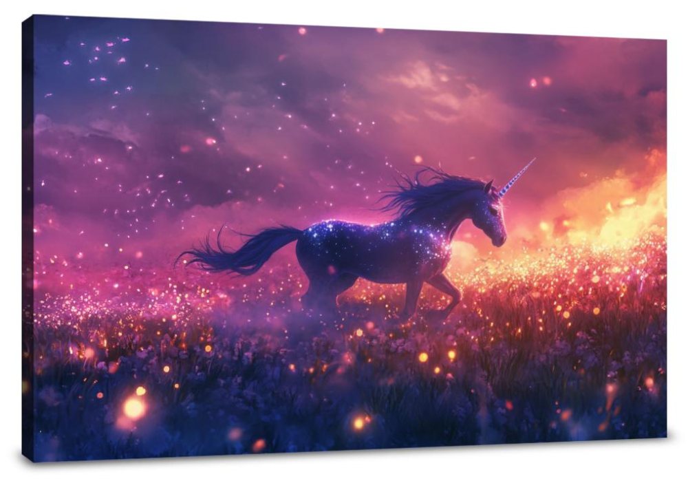 Unicorn Firefly Dreamscape Canvas