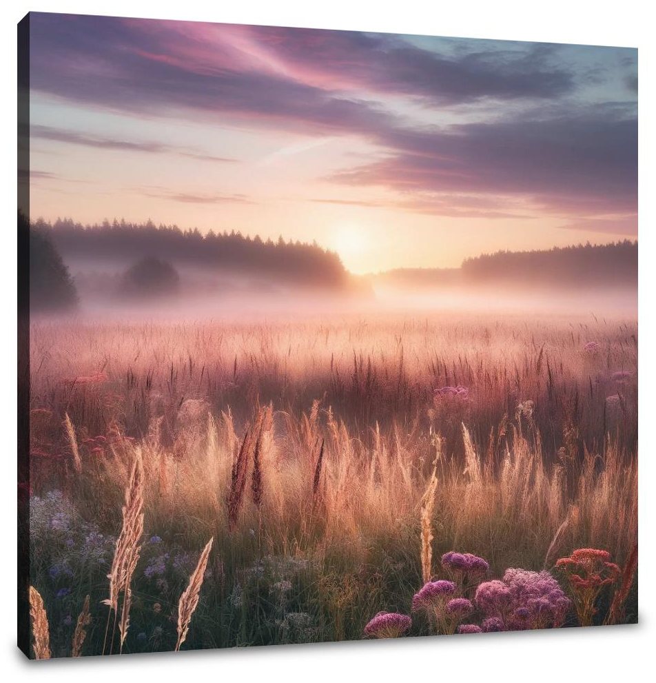 Dawn Meadow Serenity Canvas