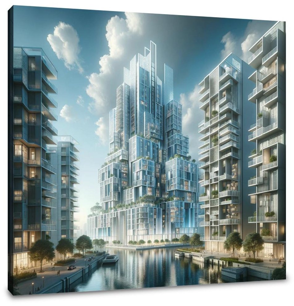 Future Skyline Canvas