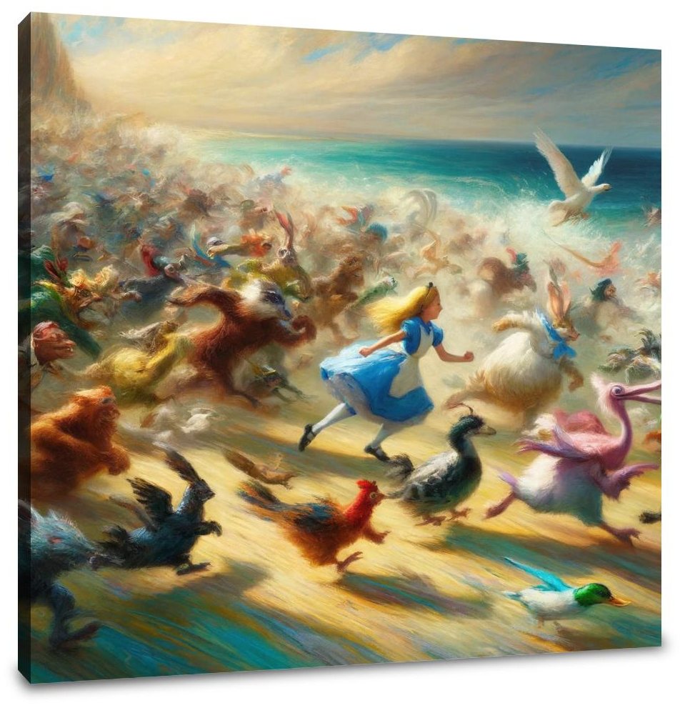 Whirlwind Caucus Race Canvas