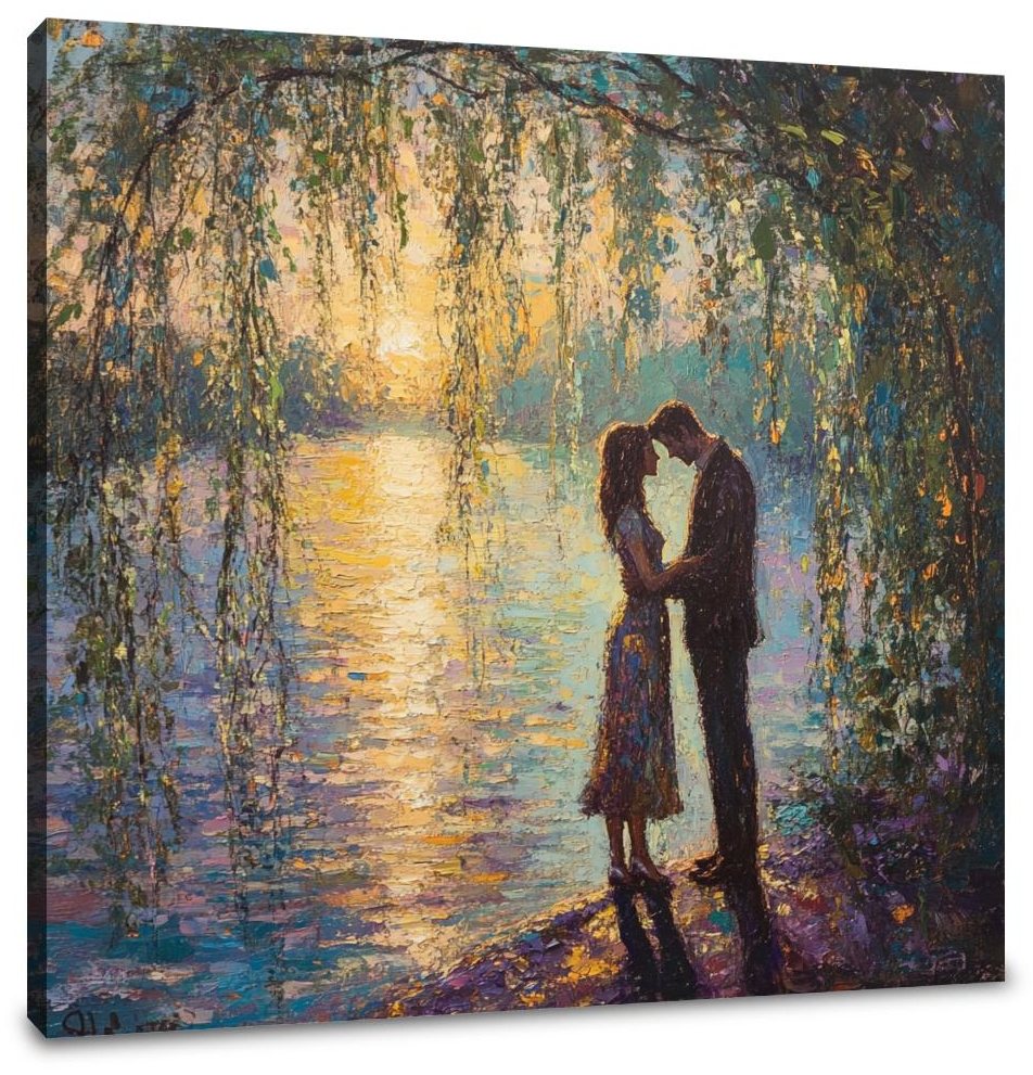 Me and You: Enchanted Lovers Canvas