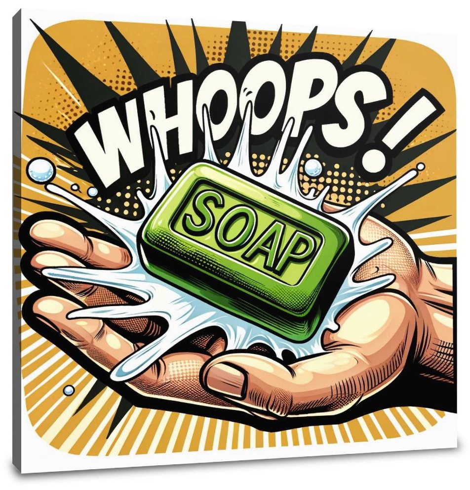 Soapy Slip Canvas