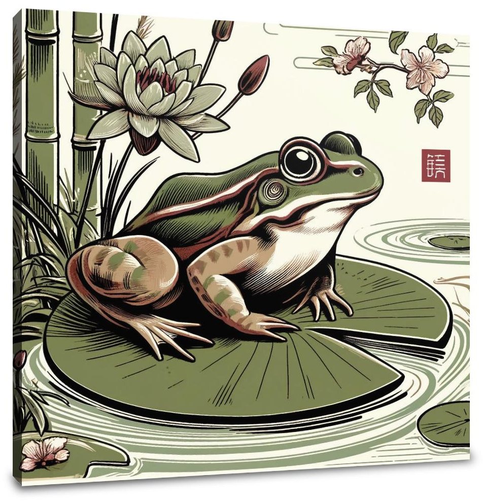 Tranquil Frog Canvas