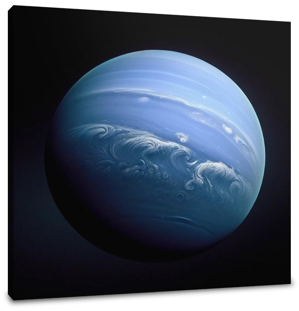 Neptune's Cosmic Enigma Canvas