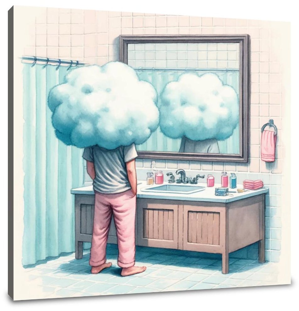 Mirror Reflections Comedy Canvas