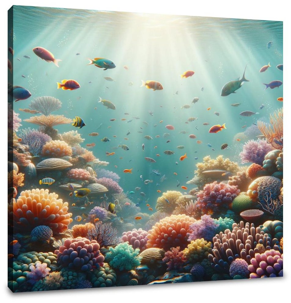 Coral Reef Elegance Canvas