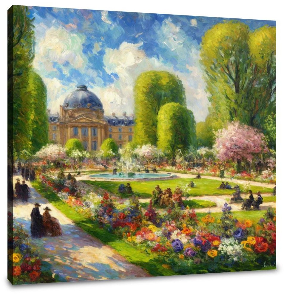 Spring in Paris Jardin des Tuileries Canvas