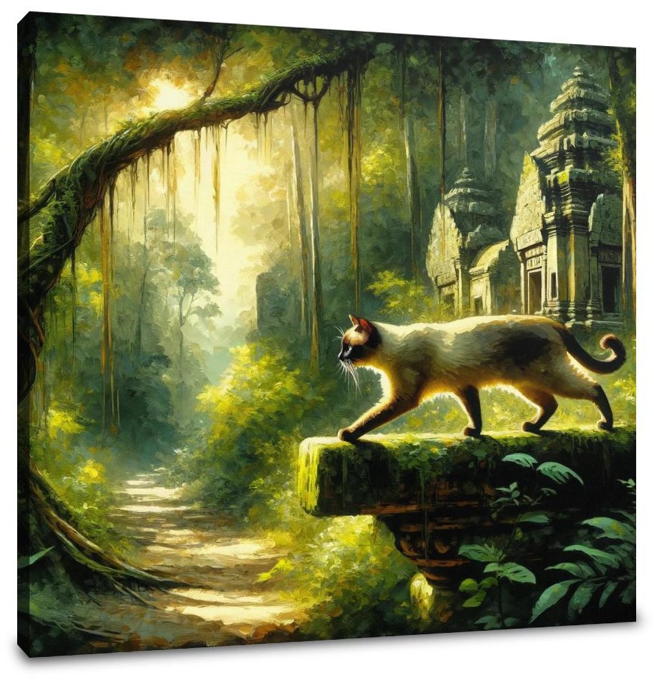 Jungle Temple Sojourn Canvas