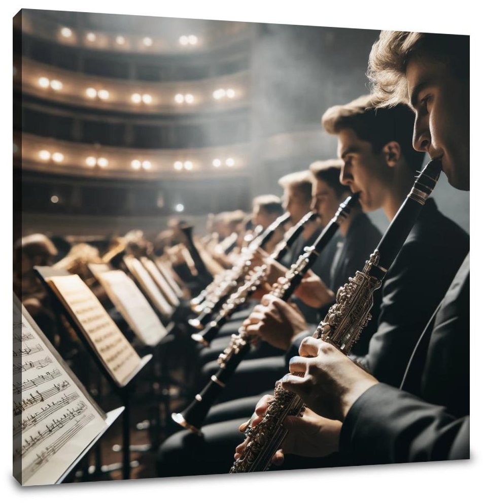 Orchestral Diagonals Canvas