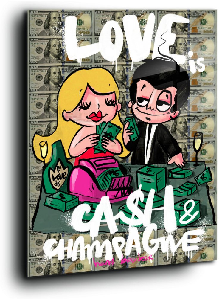 Love is cash and champagne