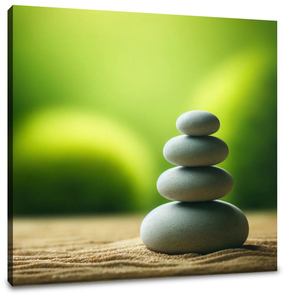 Zen Stones Balance Canvas