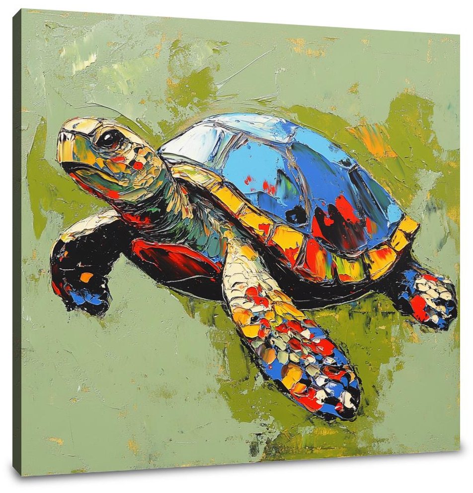 Turtle's Radiant Canvas