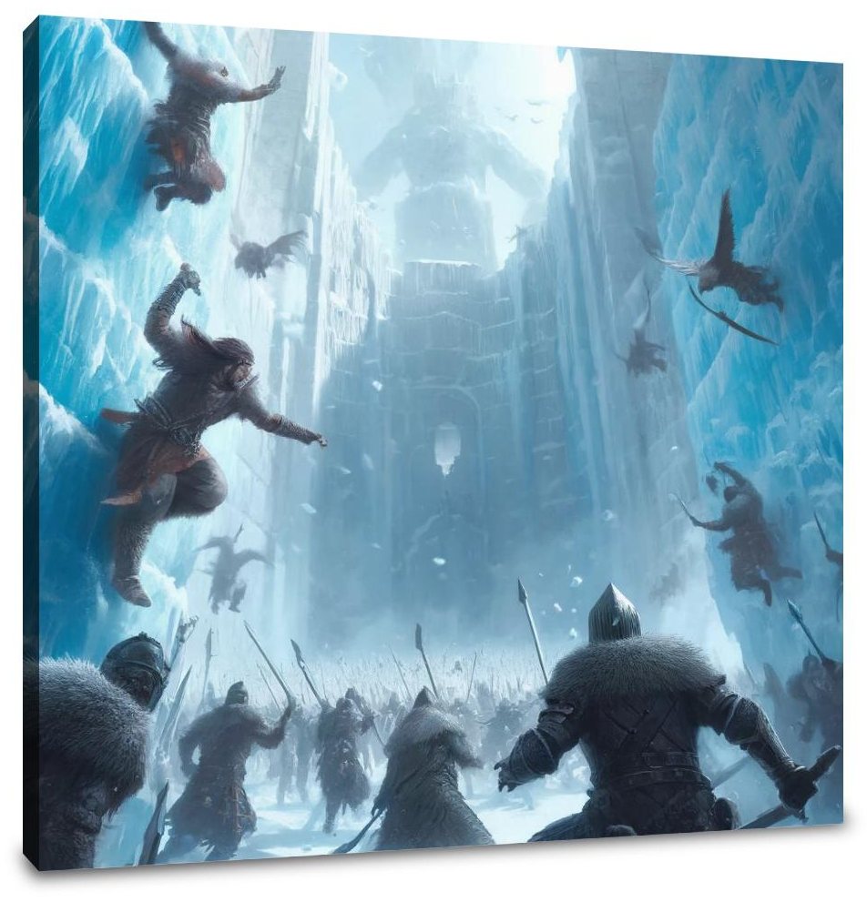 Siege of the Ice Fortress Canvas