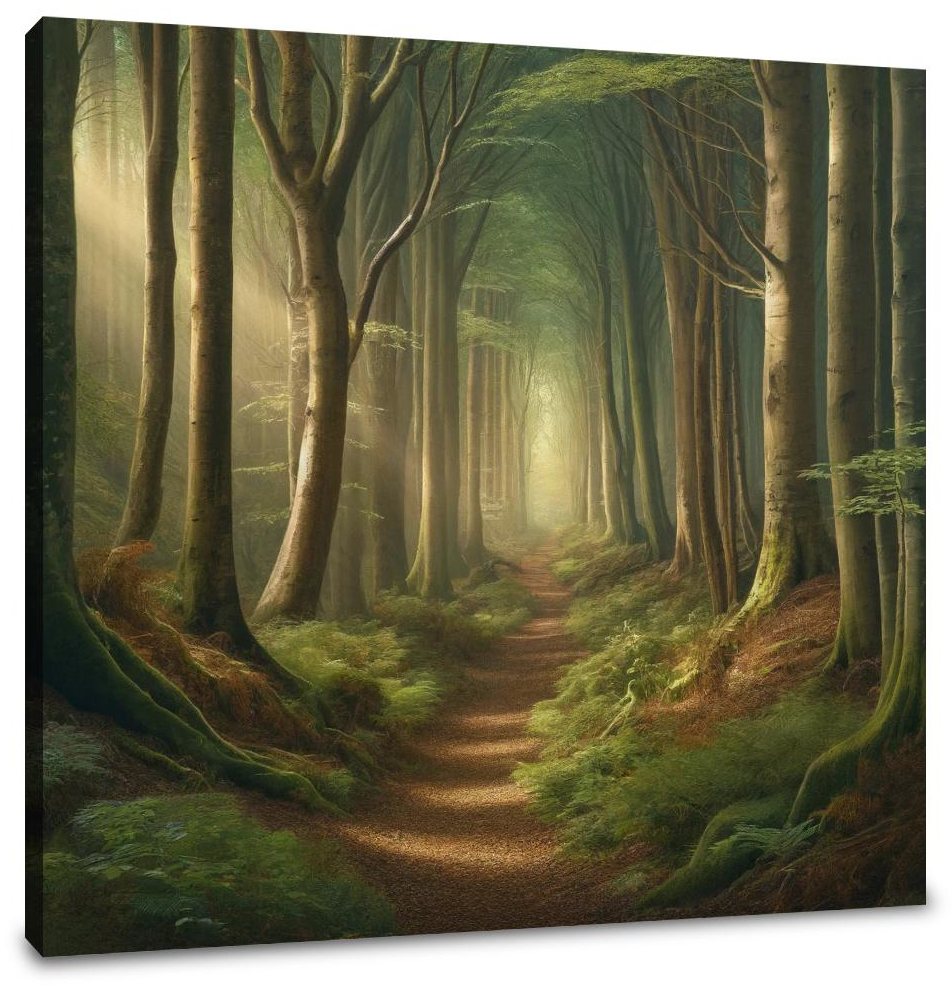 Ancient Forest Path Canvas
