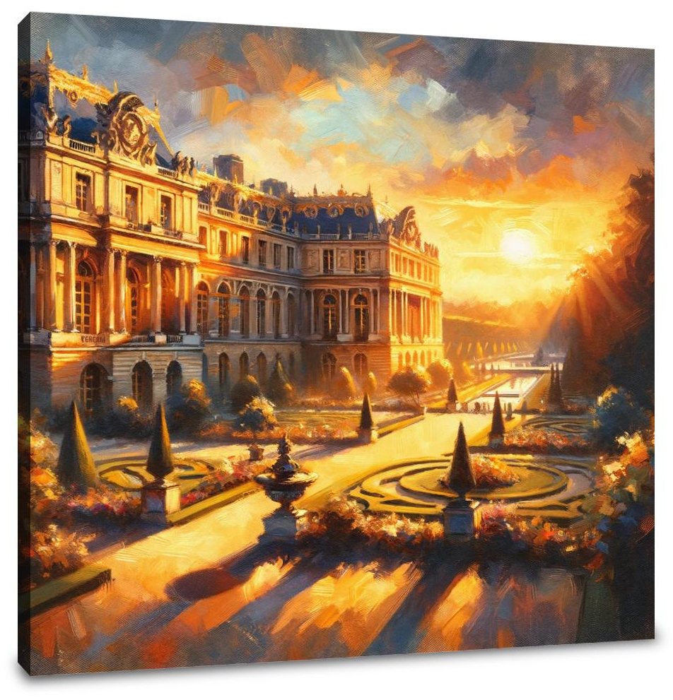 Versailles' Golden Aura Paris Canvas