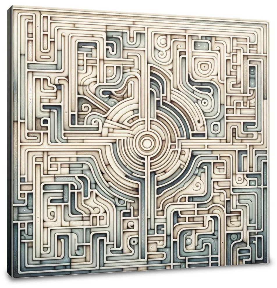 Mind's Labyrinth Canvas