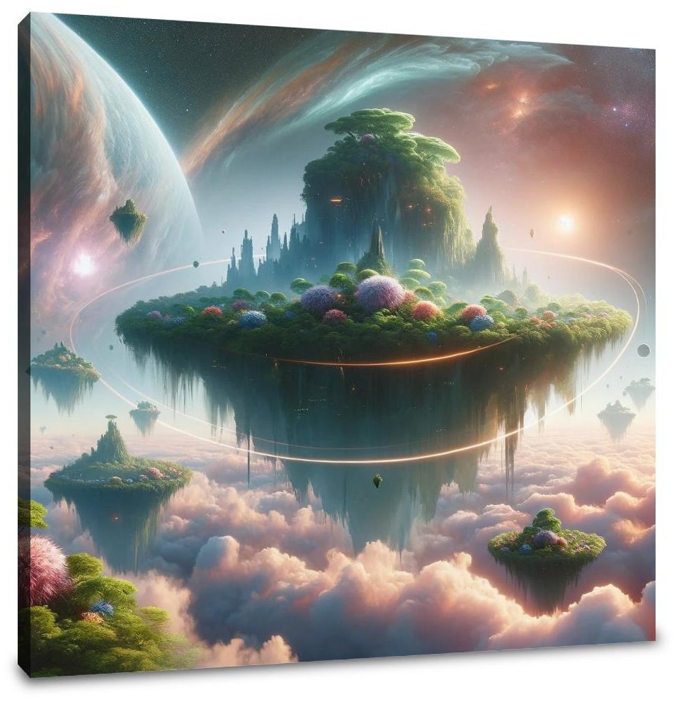 Floating Oasis Canvas