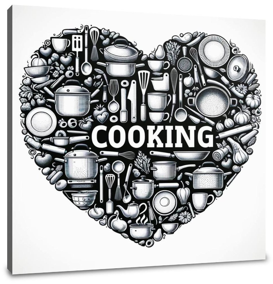 Culinary Heart Canvas
